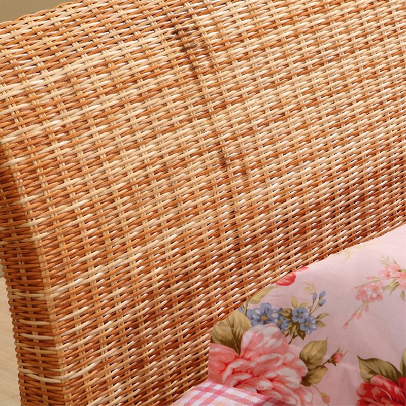 Tropical Rattan Standard Bed Brown 37.40" High Bed with Headboard Clearhalo 'Bedroom Furniture' 'Beds' 'furn' 'furn_beds' 'Furniture' 1200x1200_1aba4bc1-5793-4d95-ac3c-bb5cffe99d6a