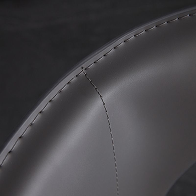 Industriële wingback zijstoel gestoffeerde armloze eetkamerstoelen