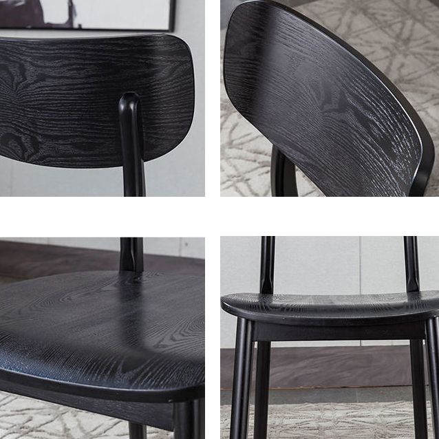 Contemporary Wood Dining Room Chair Armless Open Back Dining Side Chair for Home Use Clearhalo ' kitchen&dining_furn' 'Dining Chairs' 'Dining Tables & Seating' 'dining_chair' 'furn' 'furn_dining_chair' 'Furniture' 'furniture_dining_chair' 'Kitchen & Dining Furniture' 'kitchen' 1200x1200_1abc19df-a5e7-45a1-8f45-3e9ea549241a