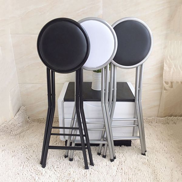 Modern Folding Armless Counter Stool Steel Living Room Bar Stool with Footrest Clearhalo 'Bar Furniture' 'Bar Stools' 'bar_stools' 'furn' 'furn_bar_stools' 'furniture_bar_stools' 'Kitchen & Dining Furniture' 'kitchen&dining_furn' 'kitchen' 'kitchen_furn' Furniture' 1200x1200_1abca3c5-651d-4482-b63a-faa3fae7d7ff
