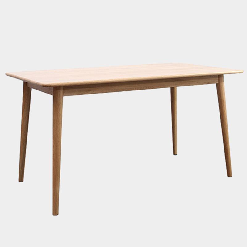 Contemporary Rectangle Dining Table Solid Wood Table with 4 Leg for Home Kitchen Dinner Clearhalo ' dining_table' 'Dining Tables & Seating' 'Dining Tables' 'furn' 'furn_dining_table' 'Furniture' 'furniture_dining_table' 'Kitchen & Dining Furniture' 'kitchen&dining_furn' 'kitchen' 'kitchen_dining_table' 1200x1200_1abdd64b-bb61-493e-8e69-98196918869f