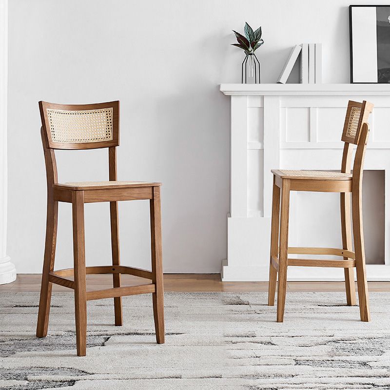 Moderne stijl Bar-Stool houten aanrechtbar kruk met houten benen voor thuis