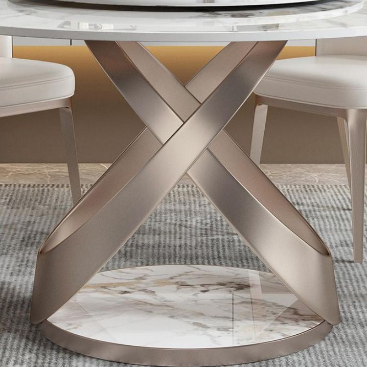 Modern Round Dining Table Sintered Stone Dining Table with Pedestal Table Clearhalo ' dining_table' 'Dining Tables & Seating' 'Dining Tables' 'furn' 'furn_dining_table' 'Furniture' 'furniture_dining_table' 'Kitchen & Dining Furniture' 'kitchen&dining_furn' 'kitchen' 'kitchen_dining_table' 1200x1200_1abee950-aea9-4d56-8f4a-f1ebd7373c23