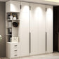 Manufactured Wood White Storage Cabinet Modern Style Cabinet for Bedroom
