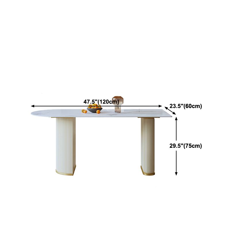 Glam 1/3/5 Pieces Dining Set Rectangle Stone Dining Table for Dining Room Clearhalo 'Dining Room Sets' 'Dining Tables & Seating' 'dining_room_set' 'furn' 'furn_dining_room_set' 'Furniture' 'furniture_dining_room_set' 'Kitchen & Dining Furniture' 1200x1200_1ac09089-67b2-45d5-b704-a53b1f372bc5