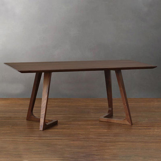 モダンな1/5ピースダイニングセットリビングルームキッチン用の長方形の木製ダイニングテーブル