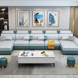 Pillow Top Arm 158.26" D x 70.86" W x 31.49" H Sectionals with Adjustable Bolster Pillows Clearhalo 'furn' 'furn_sectionals' 'Furniture' 'furniture_sectionals' 'kitchen' 'kitchen_sectionals' 'Living Room Furniture' 'Sectionals' 1200x1200_1ac23159-f819-4e4e-ae33-e359521ec1f7