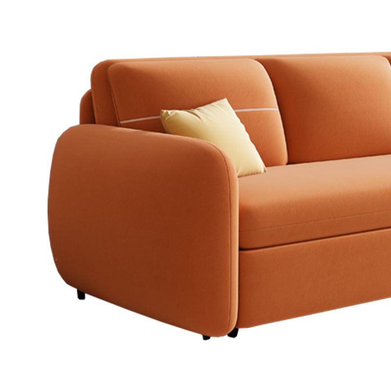 枕付きのコンテンポラリースクエアアームコンバーチブルベッドソファソファ
