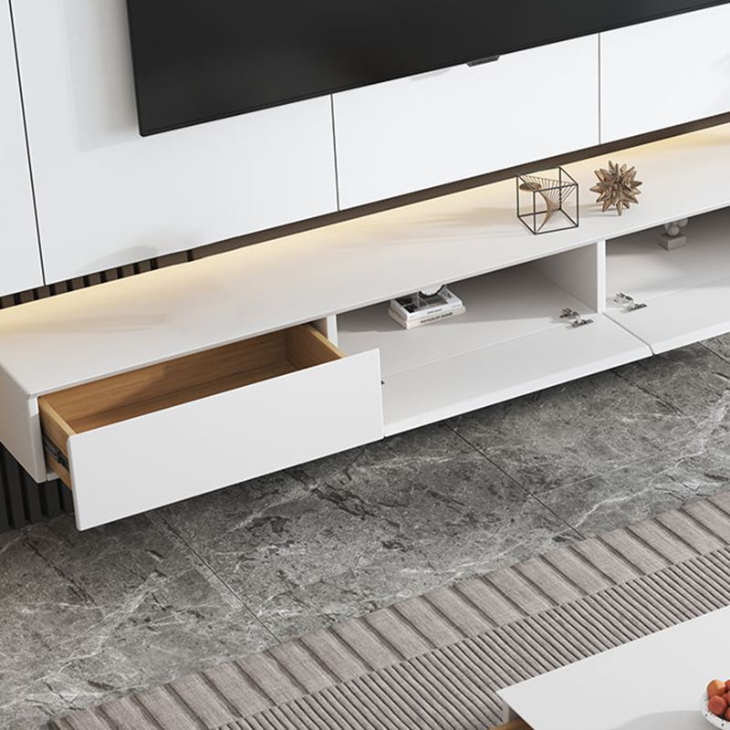 Contemporary Drawers TV Console Floating Faux Wood Media Console for Home Clearhalo 'furn' 'furn_tv_stands_entertainment_centers' 'Furniture' 'Living Room Furniture' 'TV Stands & Entertainment Centers' 'TV Stands & Media Storage Furniture' 'tv_stands_entertainment_centers' 1200x1200_1ac304f8-9147-448e-abae-4fb98d5244b6