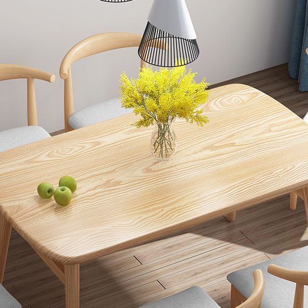 Standard Wood Top Dining Set with 4 Light Brown Wood Legs Base for Dining Furniture Clearhalo 'Dining Room Sets' 'Dining Tables & Seating' 'dining_room_set' 'furn' 'furn_dining_room_set' 'Furniture' 'furniture_dining_room_set' 'Kitchen & Dining Furniture' 'kitchen&dining_furn' 'kitchen' 1200x1200_1ac3ca05-ae65-499f-be90-20d30295602d