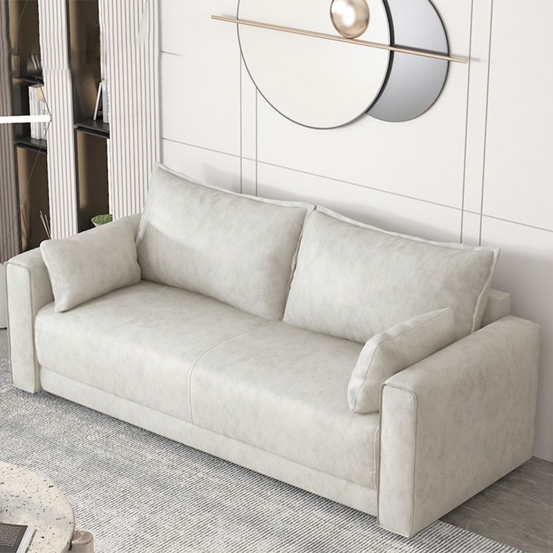 Standaard echt leer en faux lederen down vul spons loveseat