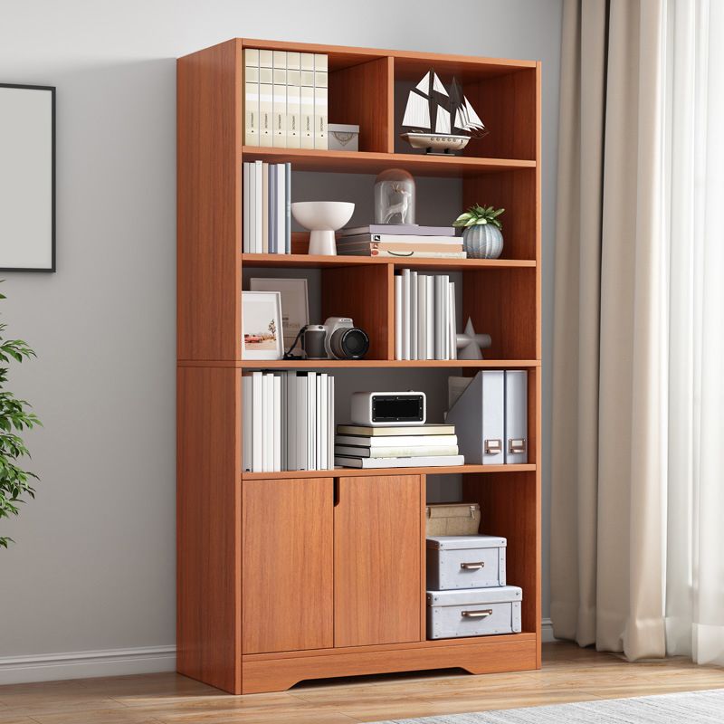 Floor Standard Bookshelf with Drawer Living Room Wooden Bookcase Rack Shelf