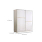 Contemporary White Wood Frame Wardrobe Freestanding Wardrobe with Soft Close Doors