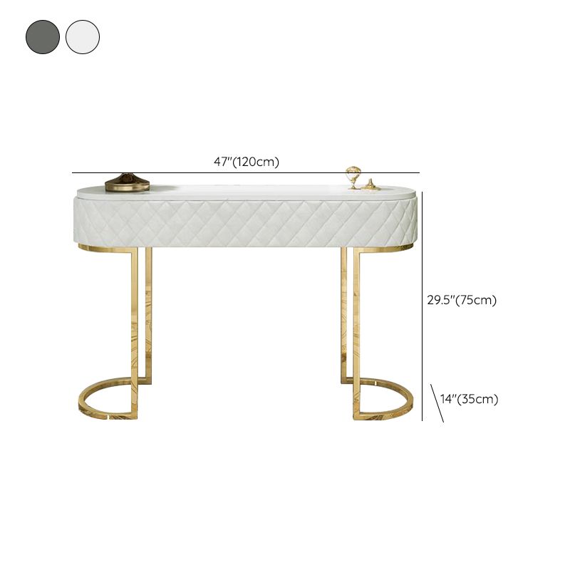 Tavolo console di marmo glam tavolo divano console in ferro dorato per sala