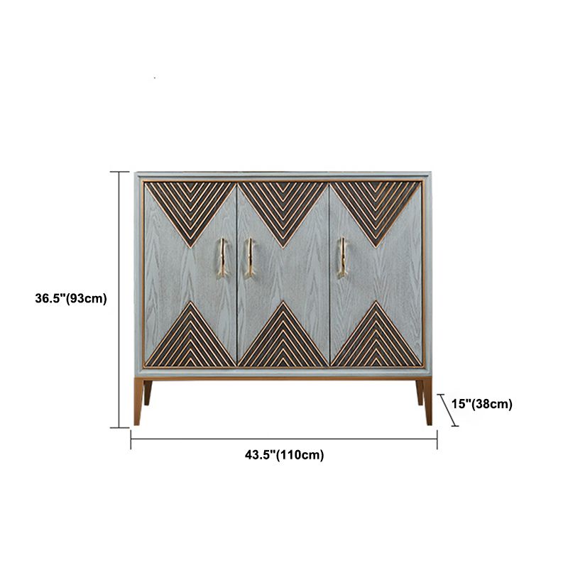 15,6/14,82 inch Glam -opbergkast vervaardigd houten dressoir
