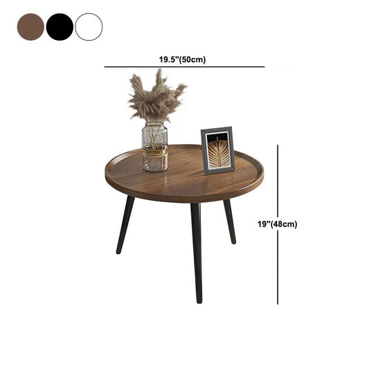 Tavolino in legno rotondo/ovale in stile moderno 3/4 gambe tavolino