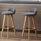 Nordic Armless Backrest Counter Stool Rubber Wood Bar Stool with Pedal Clearhalo 'Bar Furniture' 'Bar Stools' 'bar_stools' 'furn' 'furn_bar_stools' 'Furniture' 'Kitchen & Dining Furniture' 1200x1200_1aca5d91-819b-4db7-af3e-0cc27656d156