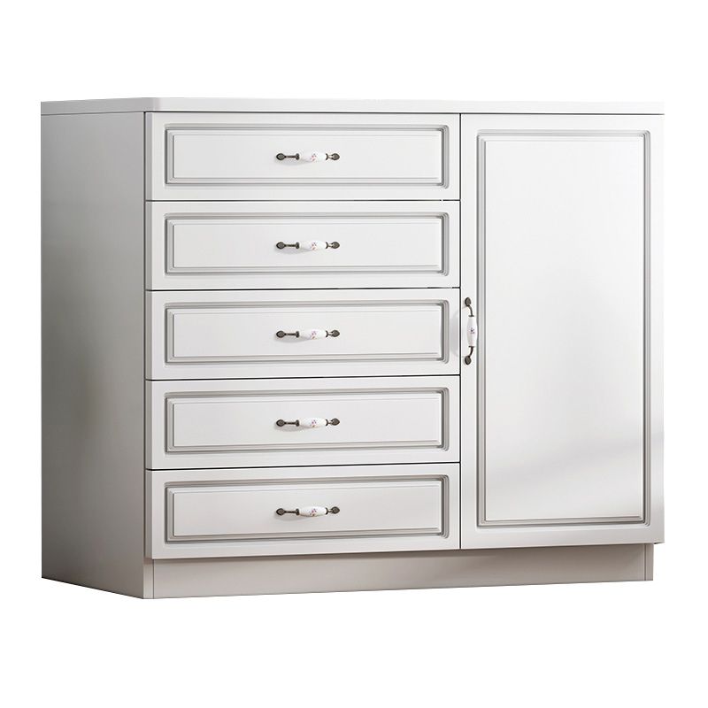 引き出し長方形のアクセントチェストを備えた現代の木材アクセントキャビネット