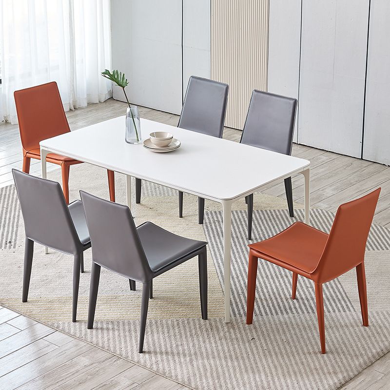 Silla de comedor de comedor de metal de estilo moderno para uso en el hogar