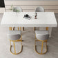 Indoor Modern Pub Dining Set 1/2/5 Pieces White Stone Top Bar Pub Table Set Clearhalo 'Bar Furniture' 'furn' 'furn_home_bar_bar_sets' 'Furniture' 'Home Bars & Bar Sets' 'home_bar_bar_sets' 'Kitchen & Dining Furniture' 1200x1200_1acbb191-9cc0-4201-9a10-cdcc4b2e3198