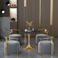 Glossy Black Dinette Set for Home 1/2/4/5 Pieces Glam Dining Table Set Clearhalo 'Dining Room Sets' 'Dining Tables & Seating' 'dining_room_set' 'furn' 'furn_dining_room_set' 'Furniture' 'Kitchen & Dining Furniture' 1200x1200_1acbb32d-4fd4-4b98-b989-f8f04b39f3e0