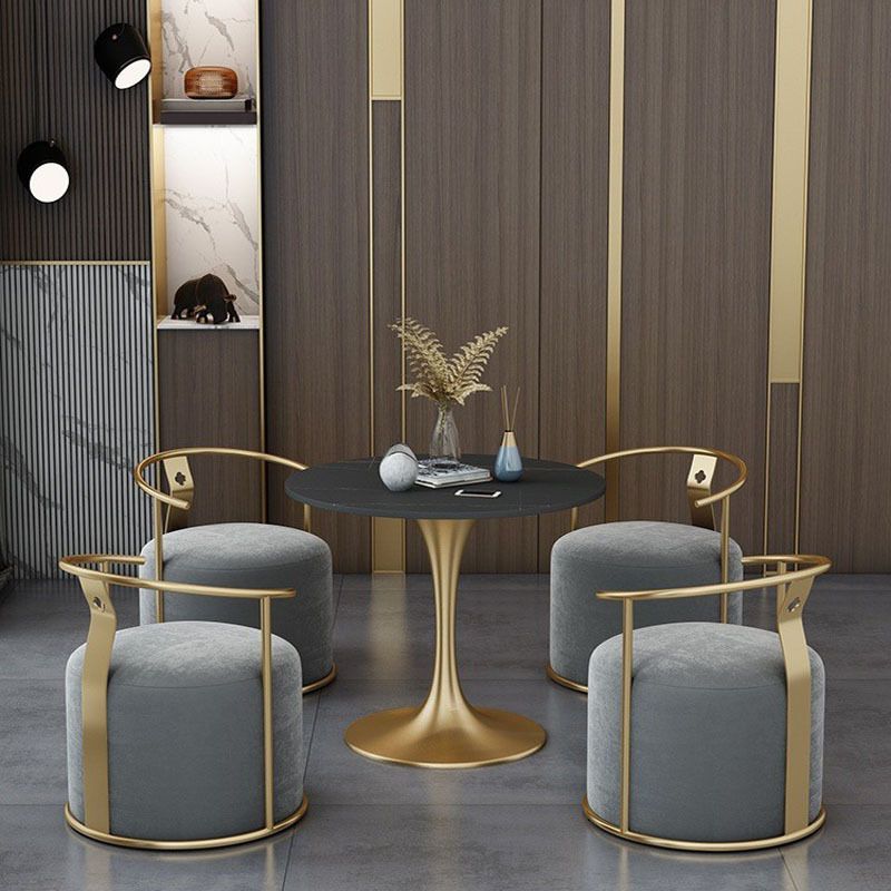Glossy Black Dinette Set for Home 1/2/4/5 Pieces Glam Dining Table Set Clearhalo 'Dining Room Sets' 'Dining Tables & Seating' 'dining_room_set' 'furn' 'furn_dining_room_set' 'Furniture' 'Kitchen & Dining Furniture' 1200x1200_1acbb32d-4fd4-4b98-b989-f8f04b39f3e0
