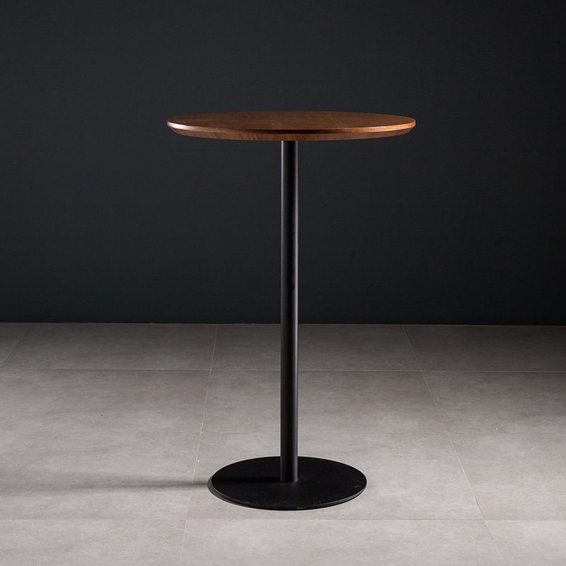 Solid Wood Pub Table 41-inch Bar Height Industrial Round Bar Table for Indoor Clearhalo 'Bar Furniture' 'Bar Tables' 'bar_tables' 'furn' 'furn_bar_tables' 'Furniture' 'Kitchen & Dining Furniture' 1200x1200_1acbf2e9-2bb1-41b6-a34c-3d12309f2f13