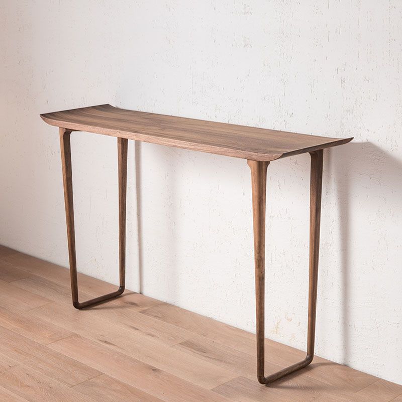 Rectangle Shape Contemporary Console Table Walnut/Ash Console Sofa Table