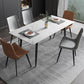 Rectangle Industrial Dining Room Table White Sintered Stone Table with 4 Black Legs Clearhalo ' dining_table' 'Dining Tables & Seating' 'Dining Tables' 'furn' 'furn_dining_table' 'Furniture' 'furniture_dining_table' 'Kitchen & Dining Furniture' 'kitchen&dining_furn' 'kitchen' 'kitchen_dining_table' 1200x1200_1acd2812-f555-4e40-b269-76a8b1d944d0