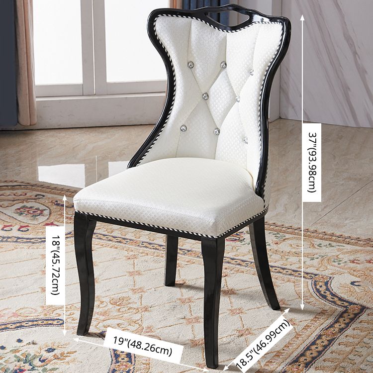 Victorian Style Marble Dining Set with White Rectangle Table and 4 Black Legs Base for Home Use Clearhalo 'Dining Room Sets' 'Dining Tables & Seating' 'dining_room_set' 'furn' 'furn_dining_room_set' 'Furniture' 'furniture_dining_room_set' 'Kitchen & Dining Furniture' 'kitchen&dining_furn' 'kitchen' 1200x1200_1acd66c0-87e8-4597-82ea-7fc3ca6eb264