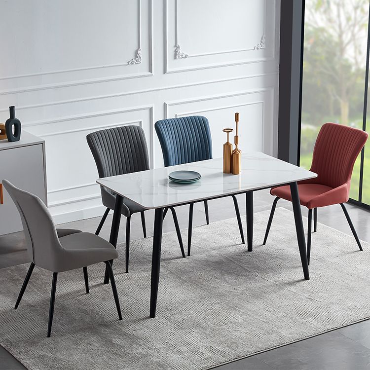 Contemporary Style Metal Dining Chair Dining Arm Side Chair for Kitchen Clearhalo ' kitchen&dining_furn' 'Dining Chairs' 'Dining Tables & Seating' 'dining_chair' 'furn' 'furn_dining_chair' 'Furniture' 'furniture_dining_chair' 'Kitchen & Dining Furniture' 'kitchen' 1200x1200_1ace3368-11fb-4c8a-9c60-8a86014439ac
