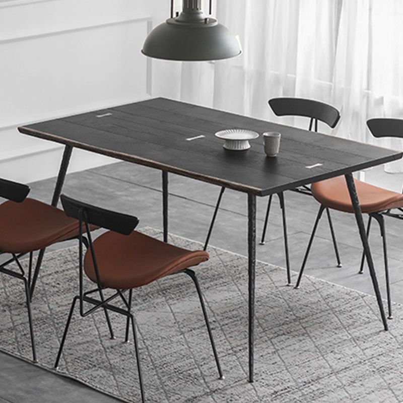 Industrial 1/5 Pieces Dining Set Rectangle Oak Wood Dining Table for Dining Room Clearhalo 'Dining Room Sets' 'Dining Tables & Seating' 'dining_room_set' 'furn' 'furn_dining_room_set' 'Furniture' 'Kitchen & Dining Furniture' 1200x1200_1acef990-f349-4ec0-a5c9-aff0e3545988