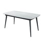 Rectangle Stone Top Dining Table Contemporary Dining Table with 4 Legs Clearhalo 'Dining Tables & Seating' 'Dining Tables' 'dining_table' 'furn' 'furn_dining_table' 'Furniture' 'furniture_dining_table' 'Kitchen & Dining Furniture' 'kitchen' 'kitchen_dining_table' 1200x1200_1acf0036-5f99-4543-9cb3-1975484ebe4c