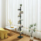 Corner Shelf Bookcase Modern Style Metal Multi Tiers Bookcase