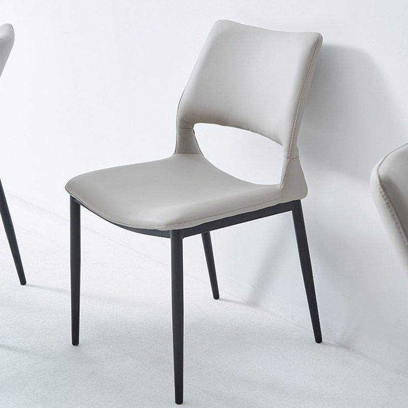 Kitchen Open Back Dining Chair Industrial Upholstered Armless Chair Clearhalo 'Dining Chairs' 'Dining Tables & Seating' 'dining_chair' 'furn' 'furn_dining_chair' 'Furniture' 'Kitchen & Dining Furniture' 1200x1200_1acfb304-29cb-4735-8ab3-9397ad4cbb88