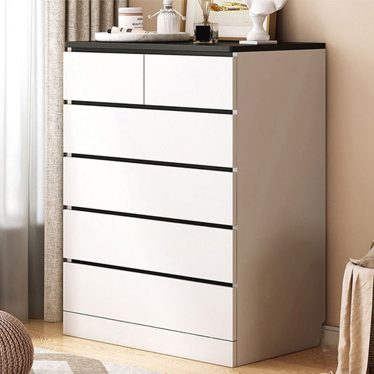 16" W Wooden Chest Modern Style Storage Chest Dresser with Drawers and Doors