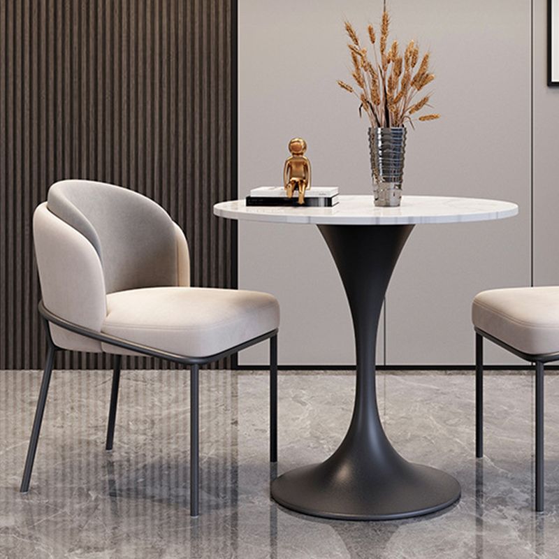 Modern Stone Round Dining Table Tulip Pedestal Table for Dining Room Clearhalo 'Dining Tables & Seating' 'Dining Tables' 'dining_table' 'furn' 'furn_dining_table' 'Furniture' 'Kitchen & Dining Furniture' 1200x1200_1ad2de1e-5edf-4b00-8580-8422c9980fce