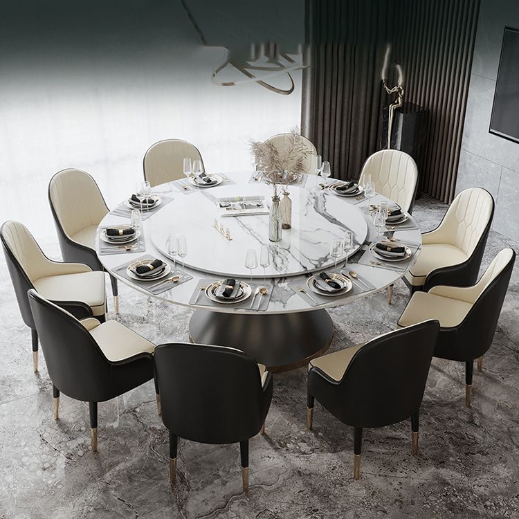 Round Pedestal Dining Site Table Traditional Luxury Dining Table for Indoor Clearhalo ' dining_table' 'Dining Tables & Seating' 'Dining Tables' 'furn' 'furn_dining_table' 'Furniture' 'furniture_dining_table' 'Kitchen & Dining Furniture' 'kitchen&dining_furn' 'kitchen' 'kitchen_dining_table' 1200x1200_1ad36deb-16bc-4de3-8fb1-a633dfb440d7