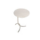 Mid-Century Stainless Steel Round Top Side Table 11-inch Pedestal End Table Clearhalo 'Coffee & Accent Tables' 'End & Side Tables' 'end_side_tables' 'furn' 'furn_end_side_tables' 'Furniture' 'Living Room Furniture' 1200x1200_1ad59285-a050-4759-bfd2-d35e1a50f9f9