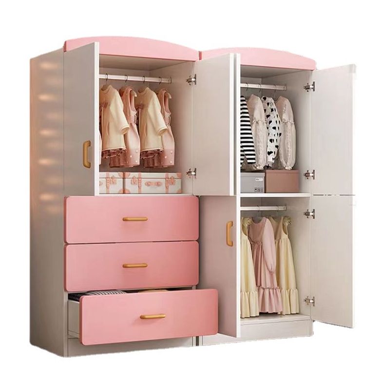 Contemporary Style Wooden Wardrobe White Colour Wardrobe Closet for Home Clearhalo 'Armoires & Wardrobes' 'armoires_wardrobes' 'Bedroom Furniture' 'furn' 'furn_armoires_wardrobes' 'Furniture' 1200x1200_1ad83bd3-5a27-4af5-88f4-be2f46e9d42b