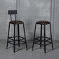 Industrial Brown Counter Stool Leather Square Stool with Black Metal Frame Clearhalo 'Bar Furniture' 'Bar Stools' 'bar_stools' 'furn' 'furn_bar_stools' 'Furniture' 'Kitchen & Dining Furniture' 1200x1200_1ad9244c-fd12-44c9-9f2a-350b9da0db3c