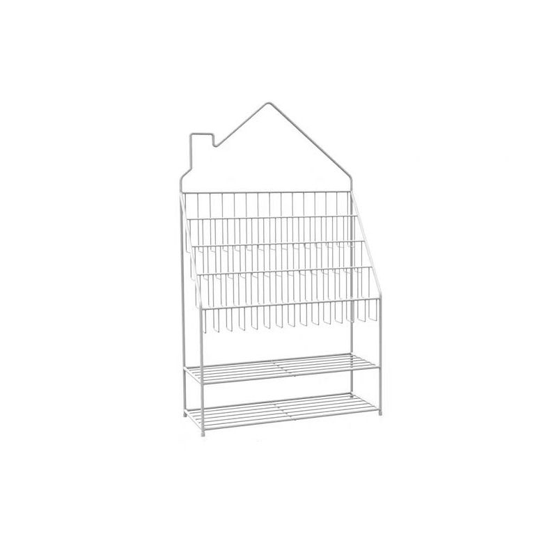 Industrial Metal Ladder Bookshelf Closed Back Iron Bookshelf for Home Clearhalo 'Bookcases' 'furn' 'furn_bookcases' 'Furniture' 'furniture_bookcases' 'kitchen' 'kitchen_bookcases' 'Living Room Furniture' 'Office Furniture' 1200x1200_1ada5879-b863-43d0-9566-da5143461faf