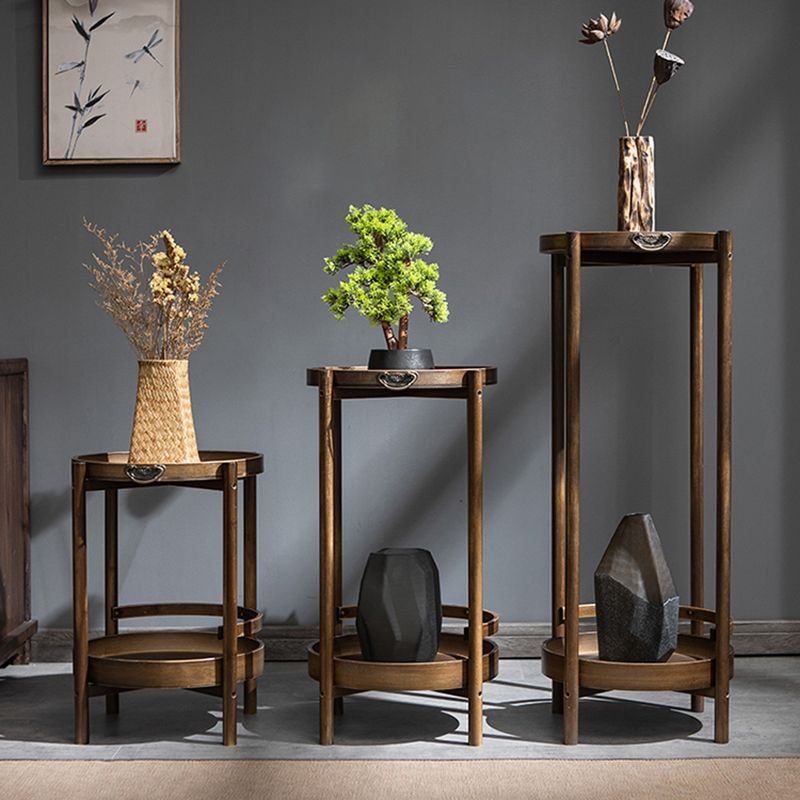 Wood End Table Round/Rectangular Side End Table with Storage Clearhalo 'Coffee & Accent Tables' 'End & Side Tables' 'end_side_table' 'end_side_tables' 'furn' 'furn_end_side_tables' 'Furniture' 'furniture_end_side_table' 'Living Room Furniture' 1200x1200_1adb9325-d7d3-4178-b88e-5e7b35cb27da