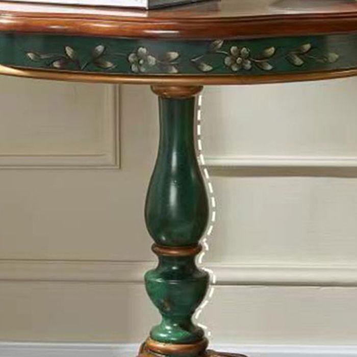 Mesa de madera maciza redonda de estilo tradicional con 3 patas Mesa base