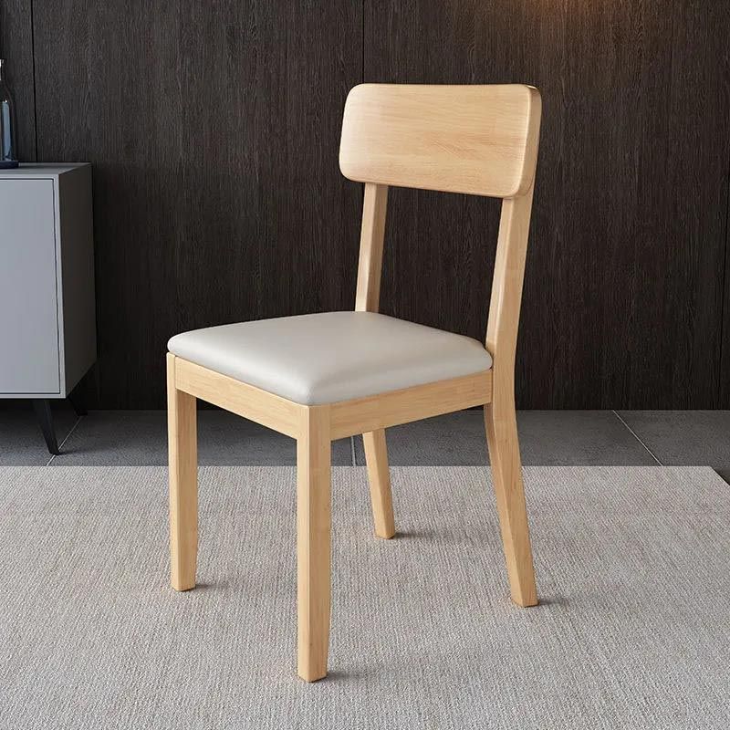 Chaise de salle à manger en bois contemporain ouvert meubles côté salle à manger en finition mate pour la maison