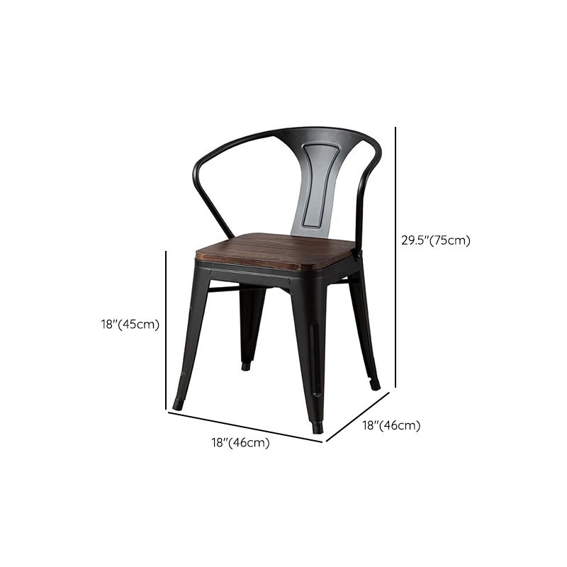 インダストリアルダークブラウンダイニングテーブルセット1/2/3/5 PCSソリッドウッドダイネットセット