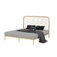 Glam Metallic Standard Bed, Beveled Open-Frame Headboard Bed Frame Clearhalo 'Bedroom Furniture' 'Beds' 'furn' 'furn_beds' 'Furniture' 1200x1200_1ae2c85b-dd68-49be-8a11-da7830519c31