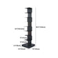 Black Contemporary Corner Bookshelf Closed Back Vertical Steel Shelf Clearhalo 'Bookcases' 'furn' 'furn_bookcases' 'Furniture' 'furniture_bookcases' 'kitchen' 'kitchen_bookcases' 'Living Room Furniture' 'Office Furniture' 1200x1200_1ae37f58-8564-4716-91e6-27b65181050e