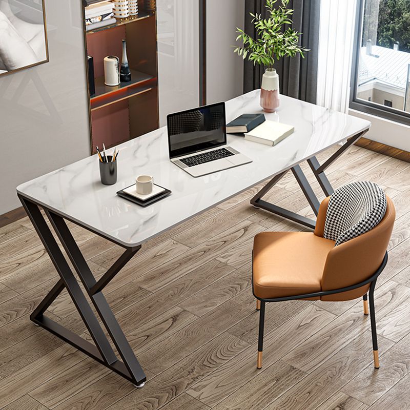 Bureau de bureau industriel Antique Finish Gaming Bureau avec des jambes en métal