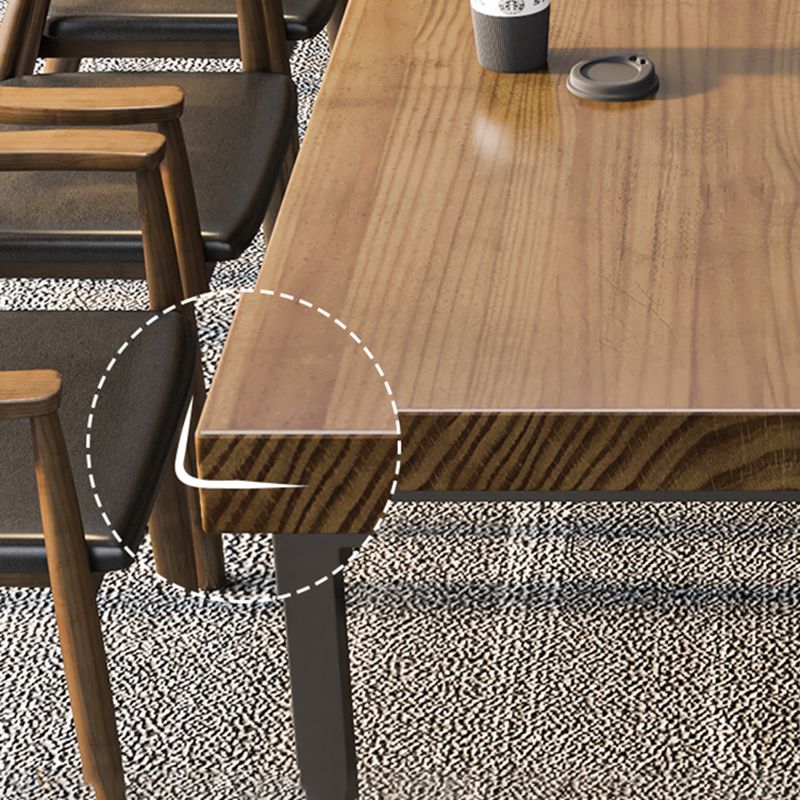 29.53-inch lange kantoor bureau industrieel vast hout schrijfde bureau